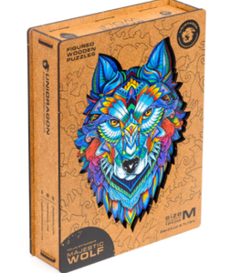 lot 25542 image: Unidragon Majestic Wolf Wooden Puzzle