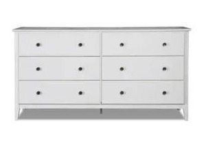 lot 22306 image: Grain Wood Furniture Greenport 6 Drawer dresser- Retail$497.99