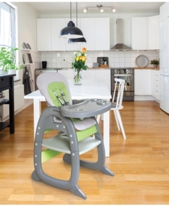 lot 22314 image: Badger Basket Envee II High Chair Playtable Conversion, Green