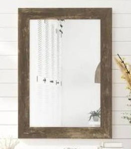 lot 22345 image: The Gray Barn Riviera Farmhouse Brown Mirror