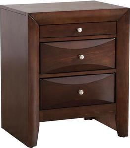 lot 22346 image: Marilla 3-drawer and Wood Nightstand- Retail$194.43