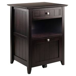 lot 22347 image: Burke File Cabinet Coffee Finish- Retail$189.99