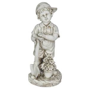 lot 22352 image: Solar Boy Kneeling w Pot of Flowers