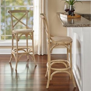 lot 22376 image: Delilah Washed Bar Stool- Retail$249.49