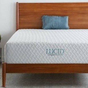 lot 22377 image: LUCID Comfort Collection 12-inch Plush Gel Memory Foam Mattress