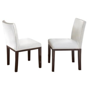 lot 22382 image: Strick & Bolton Hugo Hardwood Dining Chair (Set of 2)- Retail$348.49
