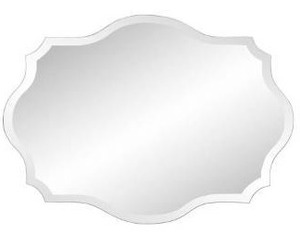 lot 22398 image: Silver Orchid Nazimova Rounded Rectangle Frameless Mirror - 24 x 32- Retail$102.99