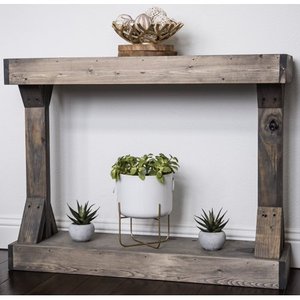 lot 22403 image: Barb Small Rustic Solid Wood Console Table by Del Hutson Designs - Retail$116.00