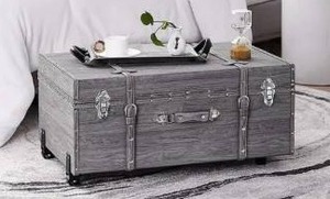 lot 22407 image: Texture Brand Trunk - Marble Gray Oak- Retail$207.49