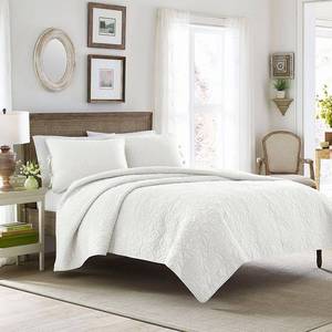 lot 22426 image: Felicity Quilt And Sham Set King White - Laura Ashley