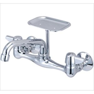 lot 22474 image: Central Brass 0048-TA 2-Handle Wall Mount Kitchen Faucet