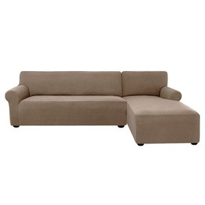 lot 22499 image: Subrtex 2-Piece L Shape Sofa Cover Grid Sectional Right Chaise Cover- Retail$81.99