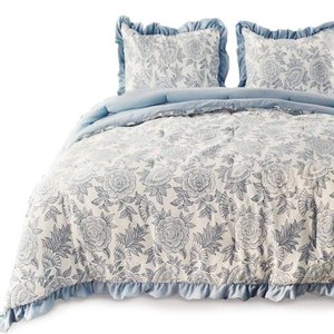 lot 22503 image: Kasentex Reversible Comforter Set Goose Down Alternative Filling- Retail$84.27
