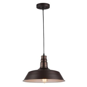 lot 22526 image: Chloe Transitional 1-light Oil Rubbed Bronze Pendant