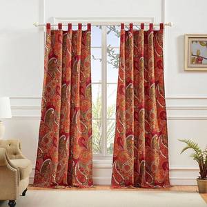 lot 22547 image: Greenland Home Fashions Tivoli Cinnamon Window Panel Pair