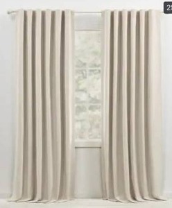 lot 22559 image: Set of 2 Lauren Ralph Lauren Sallie Blackout Back TabRod Pocket Curtain Panel- Retail$96.49
