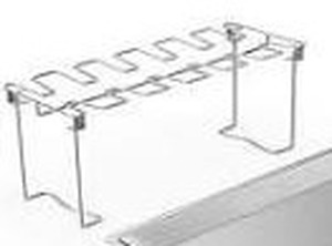 lot 22504 image: Barbour 0770 Leg Wing Rack Display, Stainless Steel