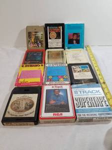 lot 2003 image: Lot of Twelve 8-Track Stereo Tapes