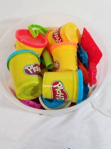 lot 2017 image: Large Lot of Play-Doh and Tons of Stamping Cutters. Play-Doh Still Good.
