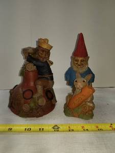 lot 2042 image: Lot of Two Tom Clark W.C. 1988 Plumber Gnome. 2003 Umm Good.