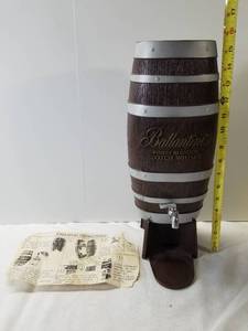 lot 2044 image: Ballantines Finest Blended Scotch and Whiskey Dispenser. Metal Faucet
