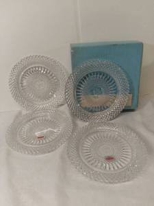 lot 3012 image: Lot of 4 AVON Exclusive Lead Crystal from Avons 92nd Anniversary Prize Program with Original Box