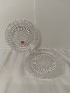 lot 3017 image: Lot of 2 AVON Exclusive Lead Crystal from Avons 92nd Anniversary Prize Program - The World of Avon Crystal Plate