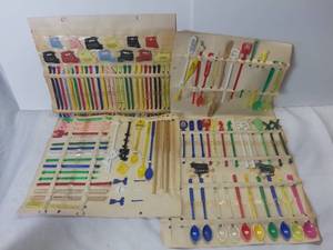lot 3028 image: Small Lot of Retro Plastic Drink Stirrers from the Kansas City Area