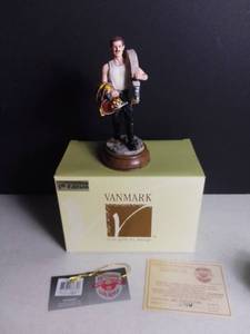 lot 3510 image: Vanmark Red Hats of Courage Firefighter Figurine