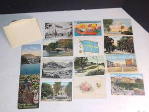 lot 3512 image: Lot of 15 Vintage Postcards