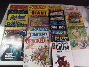 lot 3555 image: Lot of Vintage Comics. Cracked Hot Dog Bananas