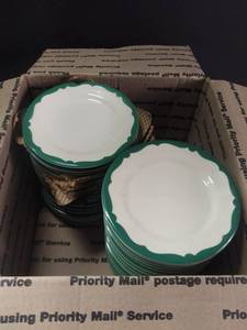lot 3567 image: Set of 36 Buffalo China Saucers