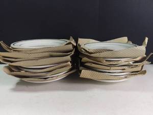 lot 3570 image: Set of 19 Buffalo China 8 Inch Plates