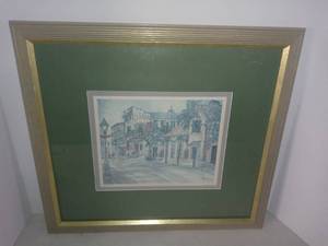lot 3702 image: Framed Picture Of A Section Of The French Quarter