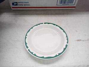 lot 3720 image: Lot Of 46 Small Buffalo China Saucers