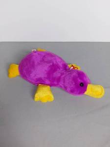 lot 4002 image: Patti The Beanie Original Buddy 1998 - Ty Beanie Babies - Purple And Yellow