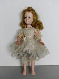 lot 4012 image: Sweet Sue Walker Doll - Moves But Neck Is a Little Stretched - Dress is Tore Up