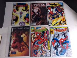 lot 1002 image: Lot of 6 Spiderman Comics 1990s