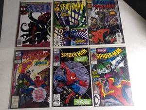 lot 1005 image: Lot of 6 Spiderman Comics 1990s