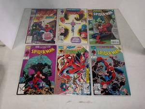 lot 1020 image: Lot Of 6 Spider-Man Comic Books