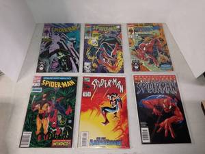 lot 1021 image: Lot Of 6 Assorted Spider-Man Comic Books