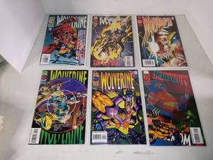 lot 1022 image: Lot Of 6 Assorted Wolverine Comics