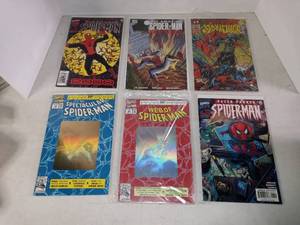 lot 1027 image: Lot Of 6 Assorted Spider-Man Comics