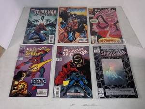 lot 1029 image: Lot Of 6 Assorted Spider-Man Comics