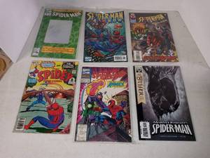lot 1030 image: Lot Of 6 Spider-Man Comic Books