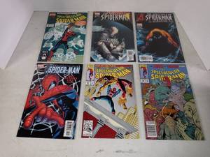 lot 1031 image: Lot Of 6 Spider-Man Comics Books