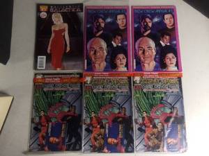 lot 1048 image: Lot of 5 Star Trek and 1 Battlestar Galactica Comics