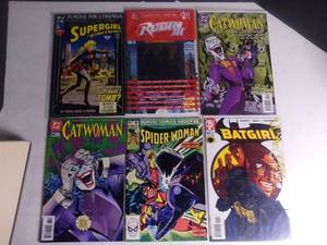 lot 1060 image: Lot of 6 Comics Supergirl Spider-Woman Catwoman Batgirl