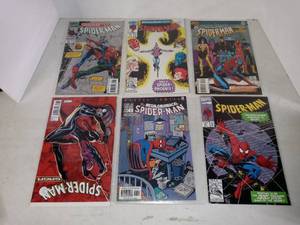 lot 1061 image: Lot Of 6 Assorted Spider-man Comics