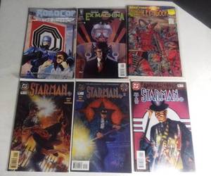 lot 1067 image: Lot of 6 Various Comics. Starman Robocop Ex Machina